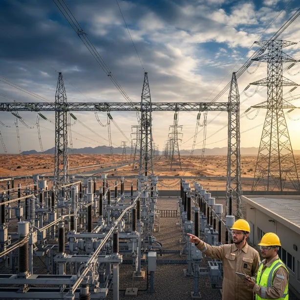 Electric power transmission infrastructure in the UAE