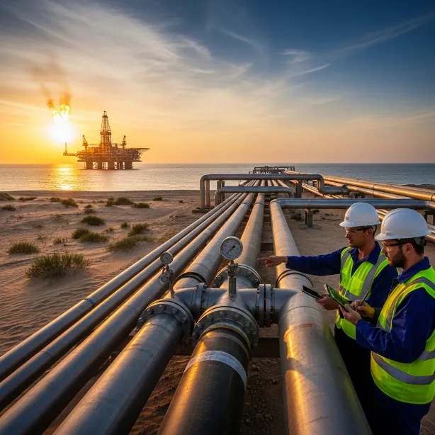 Oil and gas facility in the UAE using composite pipeline systems